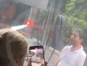 Водители автобусов устроили потасовку с ножом в центре Сочи