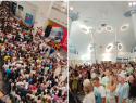 Огромные очереди и давку в электричках вызвала акция катания за 100 рублей на курорте Сочи