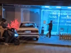 В Сочи иномарка протаранила витрину магазина