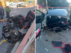 Легковушку разорвало пополам в страшном ДТП в Сочи