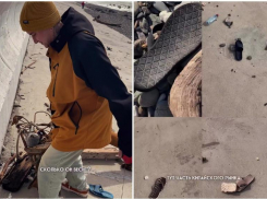 Якорь и китайский базар: что выбросило на берег в Сочи после шторма