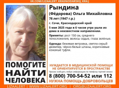 78-летняя пенсионерка пропала в Сочи