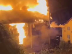 В Сочи дотла сгорел частный дом