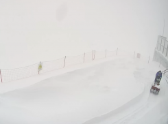 Высота сугробов в горах Сочи достигла 45 сантиметров