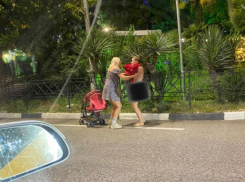 Голая девушка с детской коляской гуляла по центру Сочи