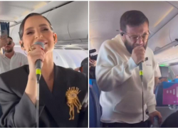 Севиль и «HammAli & Navai» дали концерт на борту самолета, летящего в Сочи