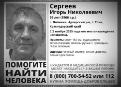 Погиб мужчина, пропавший 3 недели назад в селе Липники Сочи