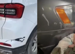 Неизвестная портит чужие машины в Адлере, разбрызгивая на них едкое вещество