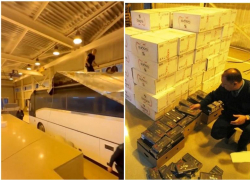  Таможенники Сочи сигареты на 8,7 миллионов рублей на крыше автобуса