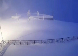 Более метра снега выпало в горах Сочи