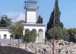 Появились уникальные кадры реконструкции аэропорта в Абхазии