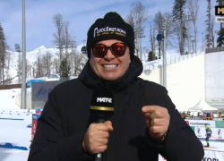 Дмитрий Губерниев выступил комментатором на соревнованиях по биатлону, прошедших в  Сочи