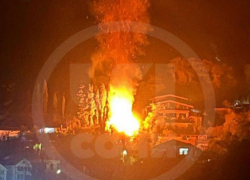 Огонь полностью уничтожил частный дом в Сочи