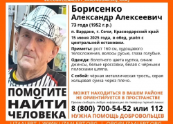 Пенсионер пропал с остановки Сочи