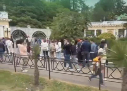 В Сочи выстроилась огромная очередь желающих попасть в Дендрарий 