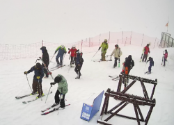 18 сантиметров свежего снега выпало в горах Сочи