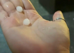 На горные курорты в Сочи обрушился мощный ливень с градом