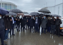 Забастовка "бизнес-такси" в Сочи