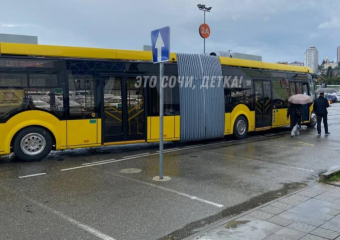 Автобусы-«гармошки» появились на дорогах Сочи