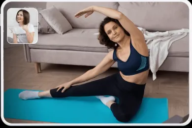 Фитнес и йога с персональным тренером онлайн