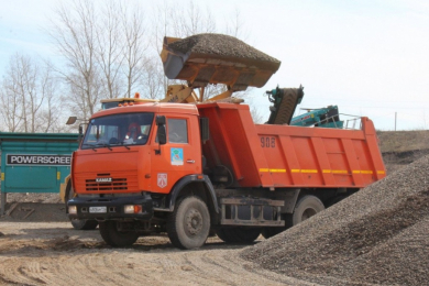 Продажа и доставка сыпучих материалов (щебень,песок,гравий)