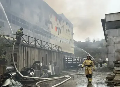 Умерла девушка, которая выпала из окна горящего здания в Сочи