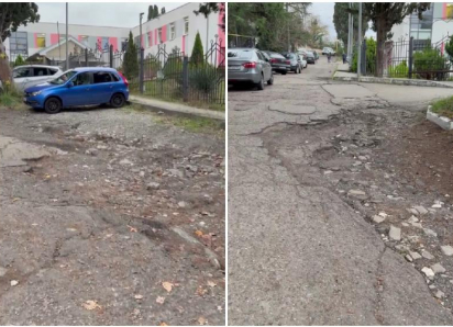 «Дороги, как до войны»: горожанка показала ямы, окружающие медицинские учреждения Сочи