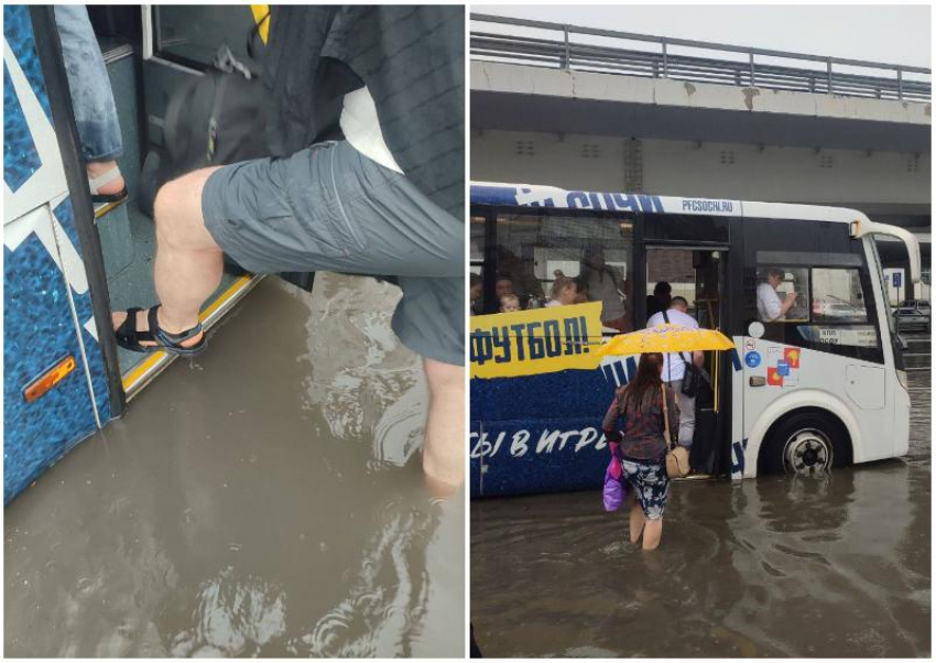 Гости Сочи пожалели, что не захватили резиновые сапоги на отдых 