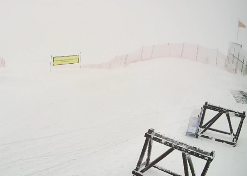 6 сантиметров свежего снега выпало в горах Сочи