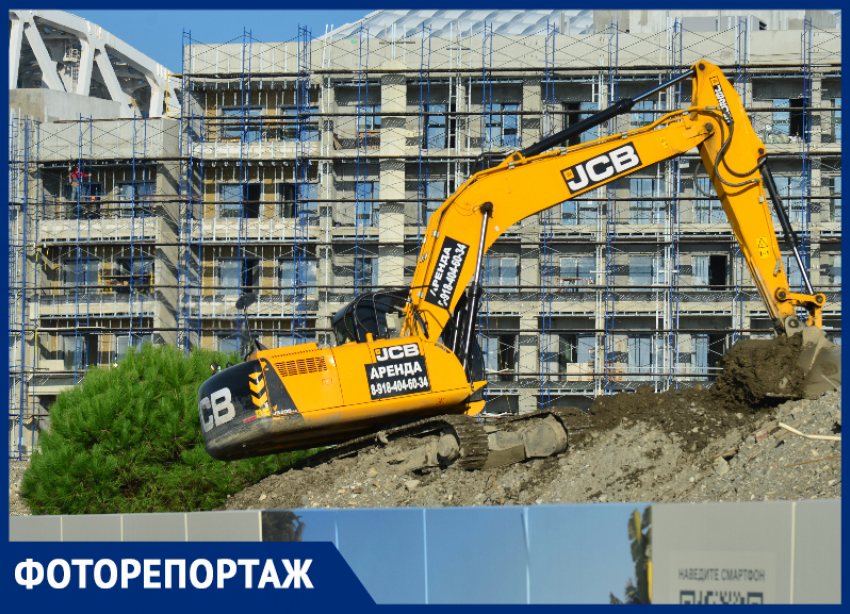 Массовая застройка Сириуса: фоторепортаж «Блокнота» о масштабах строительства федеральной территории