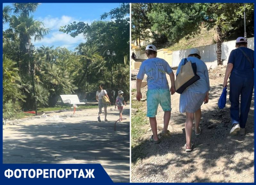 Разбитый Приморский парк и набережная встречают гостей Сочи